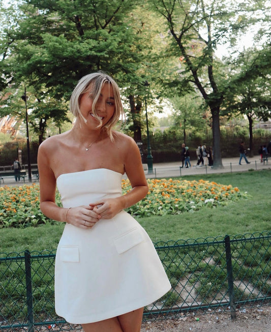 The Ultimate Muse Strapless Dress Odd Muse White