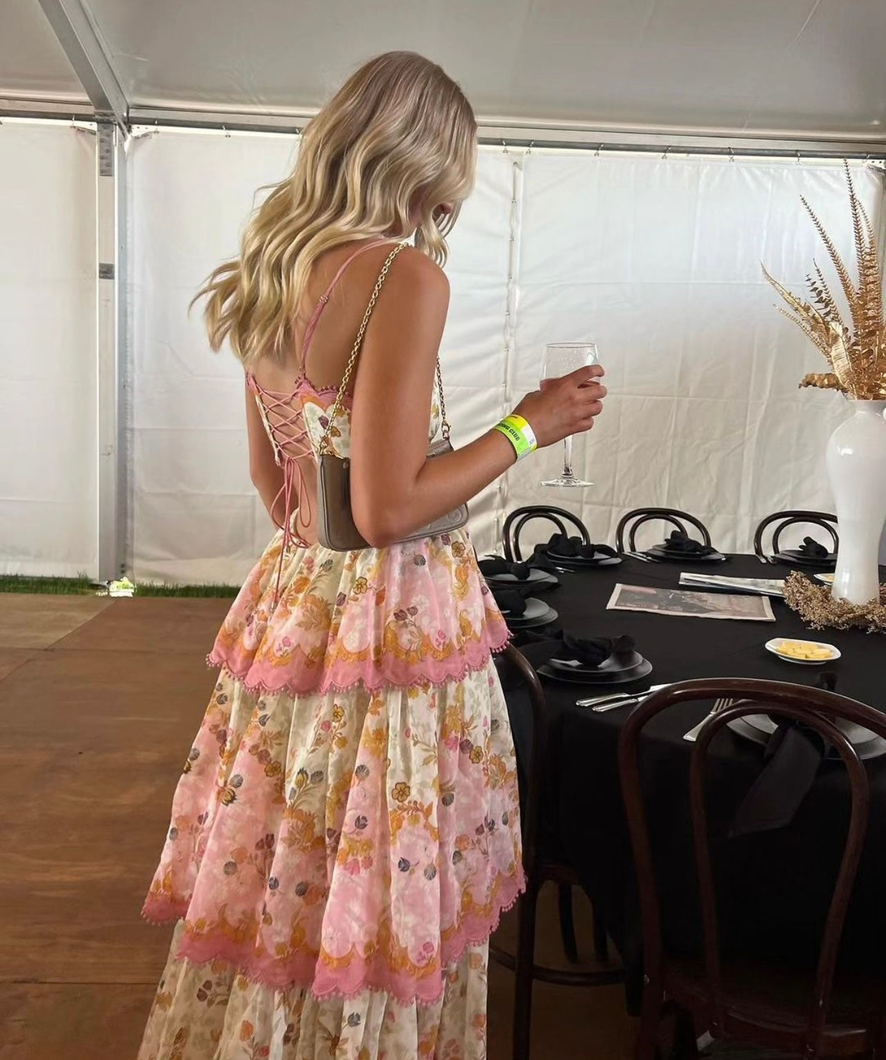 Zimmermann Laurel Frill Midi Dress