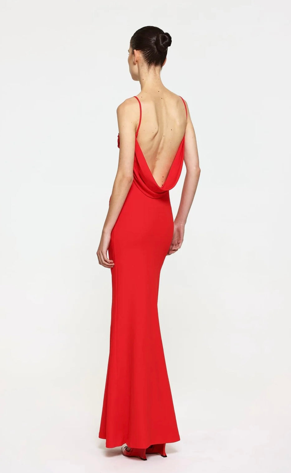 Effie Kats Havilland Gown Cherry Red