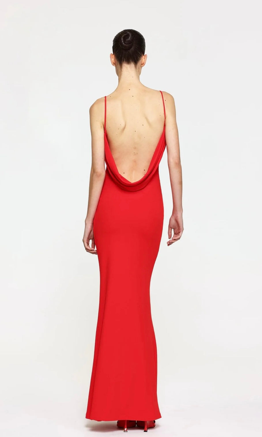 Effie Kats Havilland Gown Cherry Red
