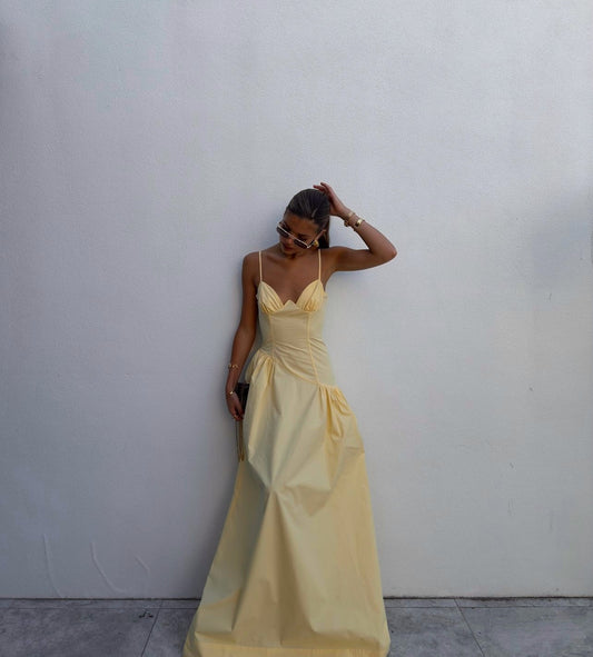 Natalie Rolt Teila Dress Lemon