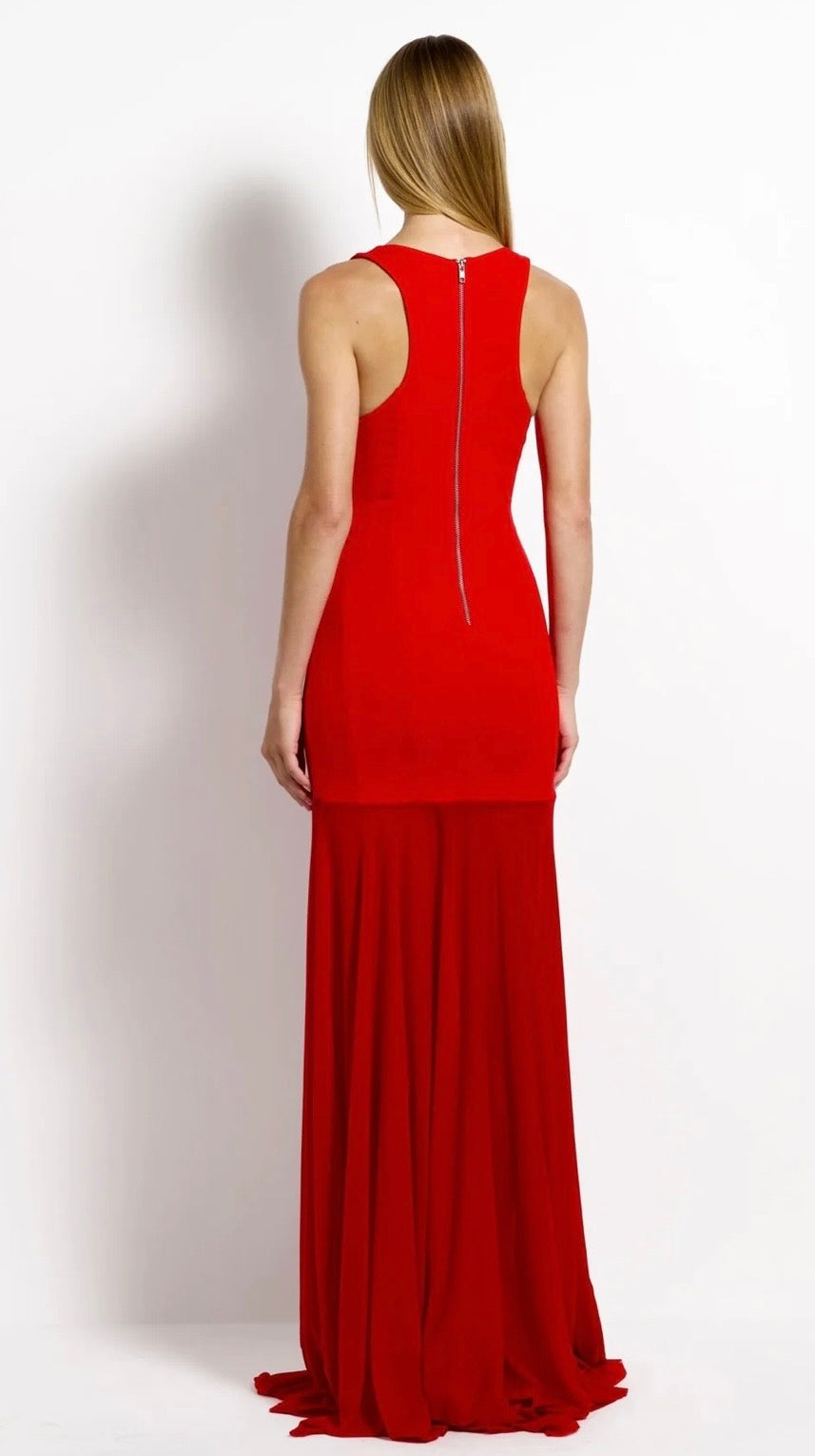 Effie Kats Odessa Gown Cherry Red