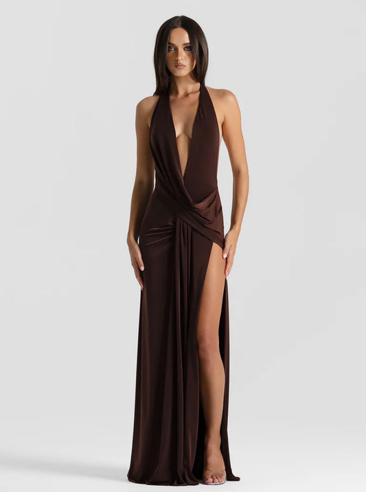 Natalie Rolt Winona Gown Espresso