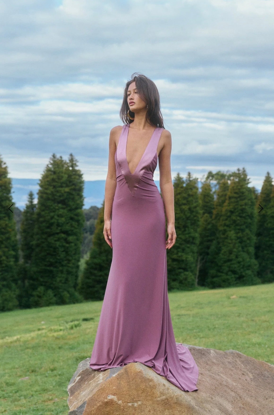Ance Gria Rosa Gown Mauve