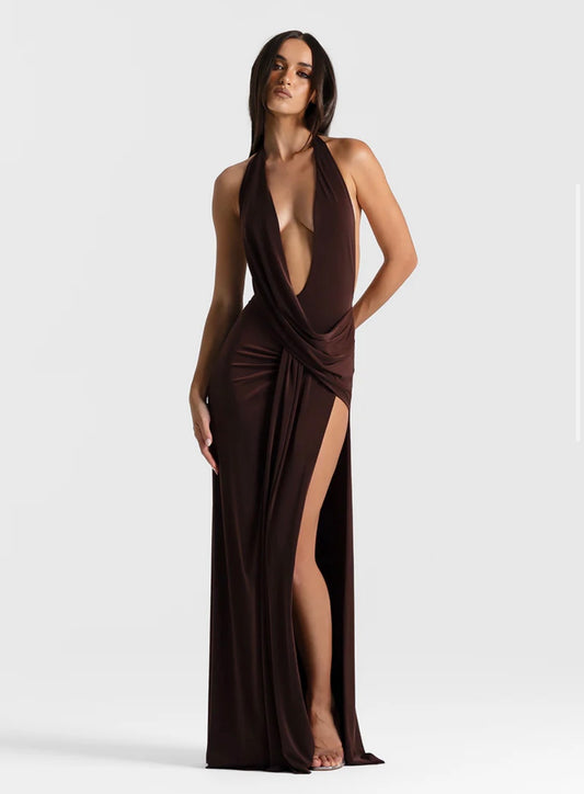 Natalie Rolt Winona Gown Espresso