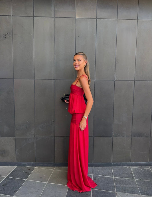 Ance Gria Romeo Gown Cherry Red
