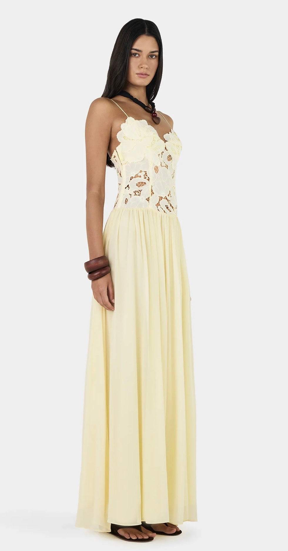 Hansen & Gretel Stephanie Maxi Dress Butter